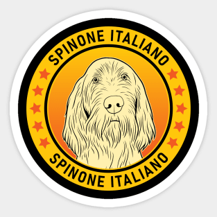 Spinone Italiano Dog Portrait Sticker